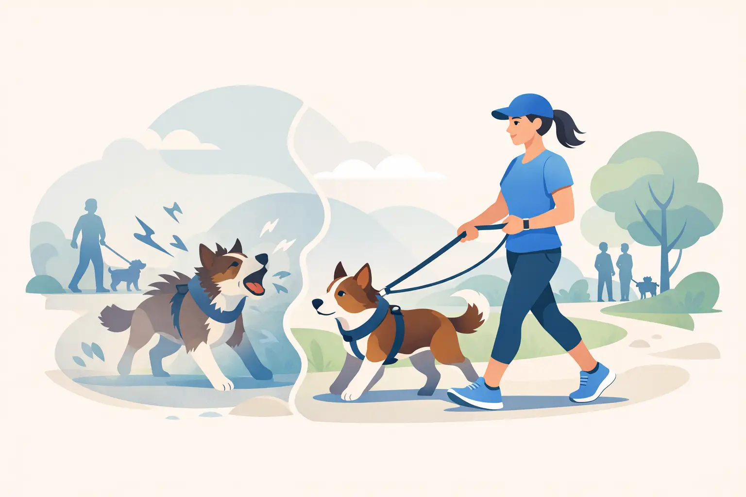 Paseos para perros con reactividad sin caos